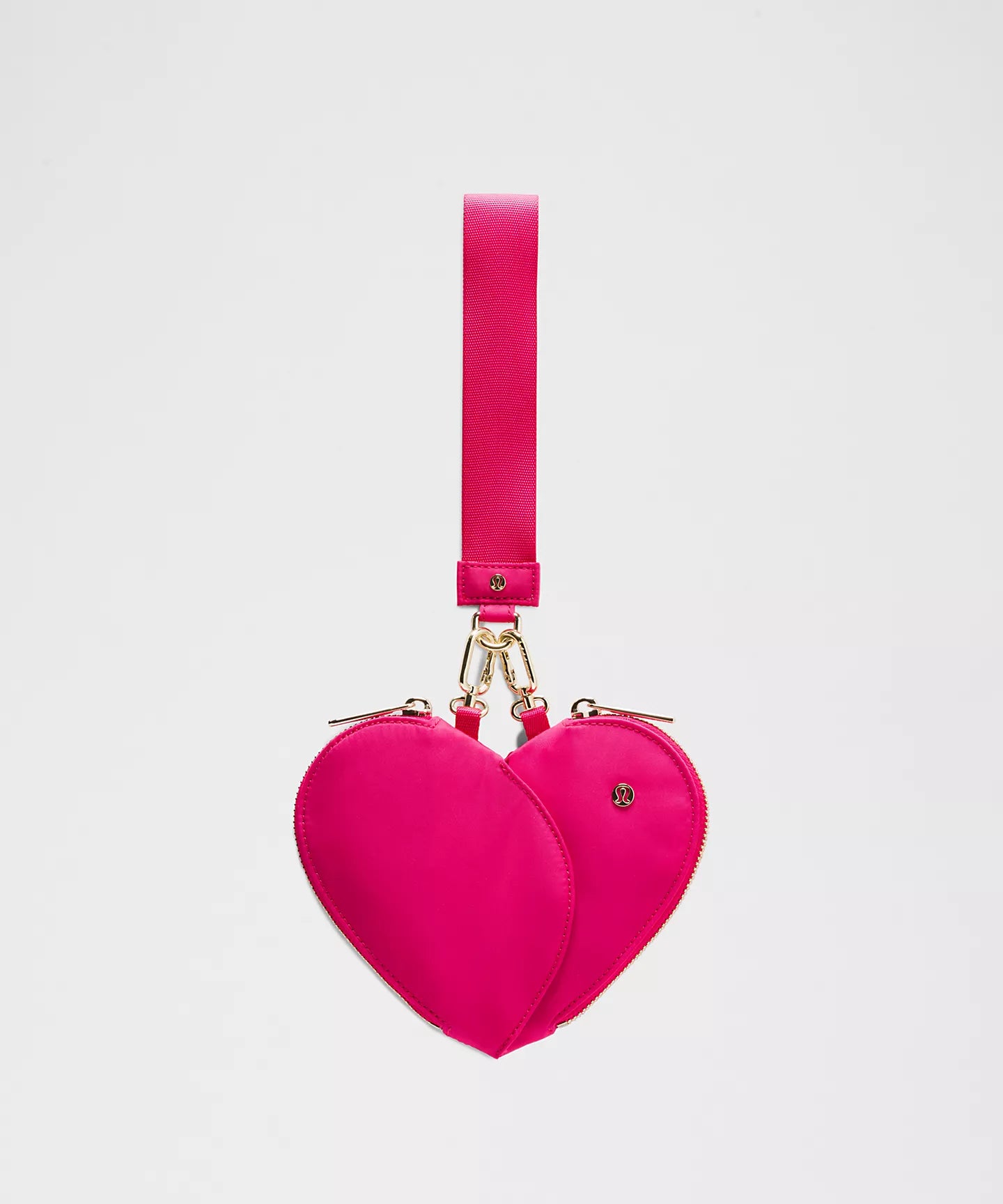 Dual Pouch Wristlet Heart