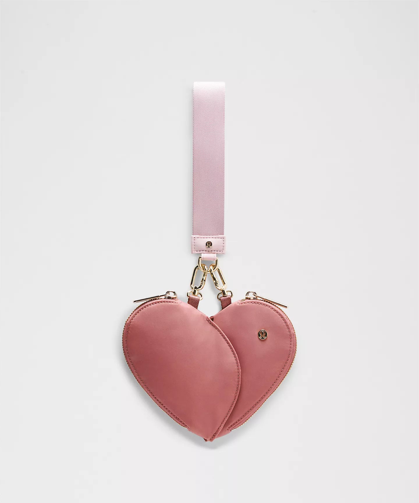 Dual Pouch Wristlet Heart